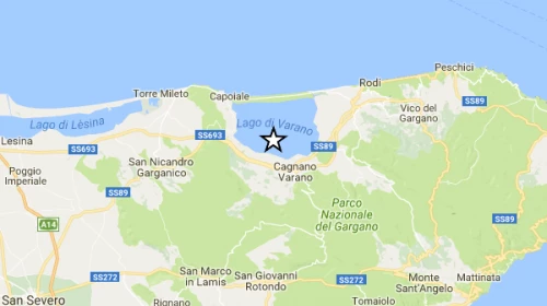 Scossa di terremoto di magnitudo 4.0 nel foggiano il 23 Aprile 2017